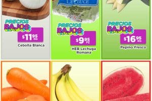 Ofertas HEB frutas y verduras del 6 al 12 de julio 2021