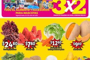 Folleto Soriana Mercado frutas y verduras 20 al 22 de julio 2021