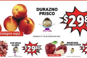 Folleto Soriana Mercado frutas y verduras 17 al 19 de agosto 2021