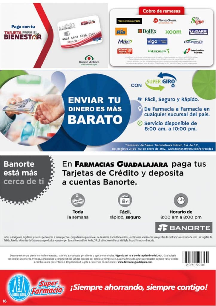 Folleto Farmacias Guadalajara del 15 al 30 de septiembre 2021 32