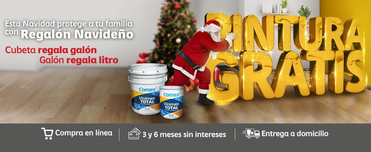 Promoción Comex Regalón Regalitro pintura Gratis Navidad 2021