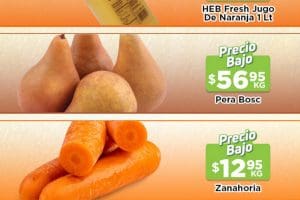 Ofertas HEB frutas y verduras del 5 al 11 de octubre 2021
