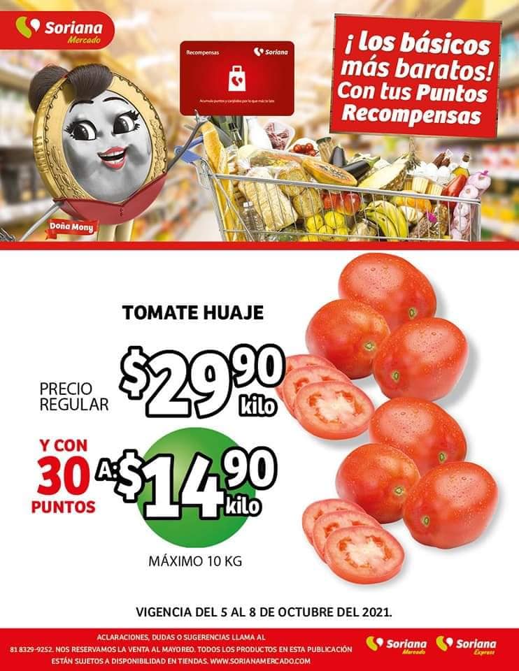 Folleto Soriana Mercado frutas y verduras 5 y 6 de octubre 2021 1