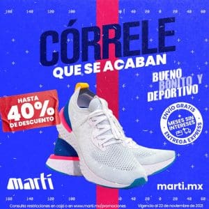 Ofertas Martí Buen Fin 2021: Hasta 60% en Adidas, Nike, Puma y Más