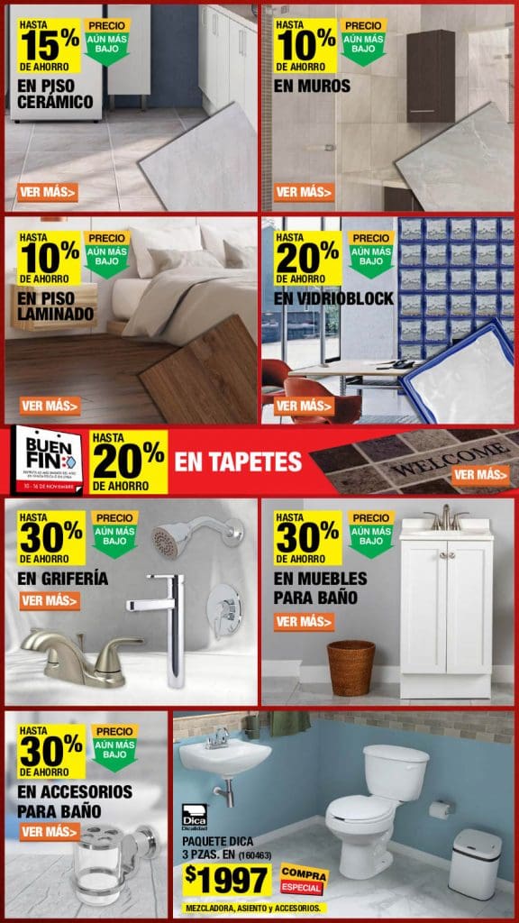 Folleto Home Depot Buen Fin 2021 ofertas y promociones 3