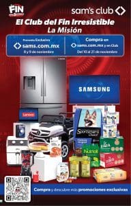 Sams Club Buen Fin Irresistible 2021: Cuponera y folleto de ofertas