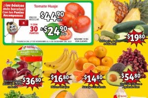 Ofertas Soriana Mercado frutas y verduras al 1 de diciembre 2021