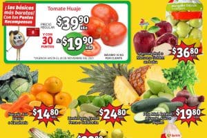 Folleto Soriana Mercado frutas y verduras 23 y 24 de noviembre 2021