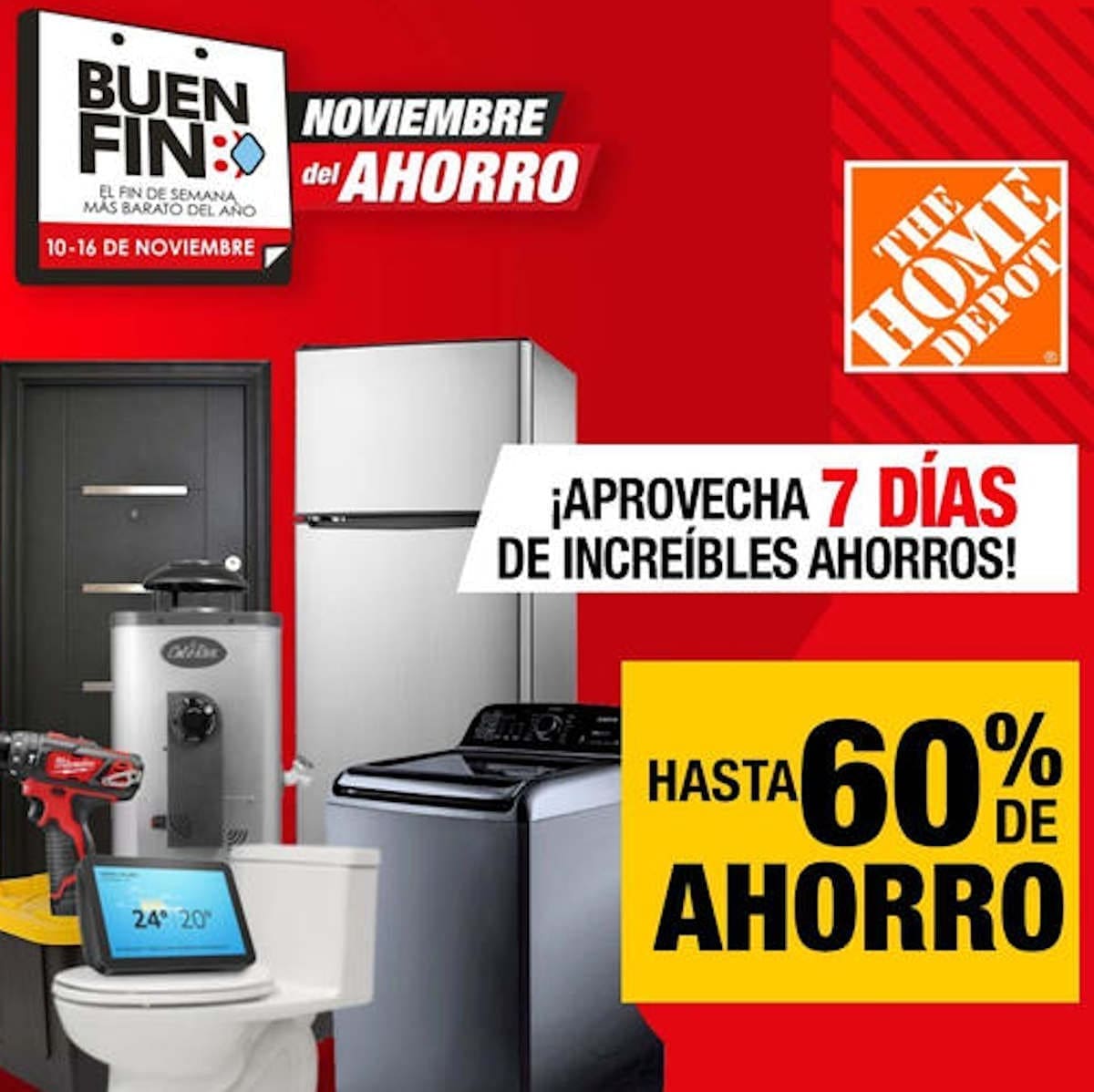 Ofertas The Home Depot Buen Fin 2021 Hasta 60 de descuento