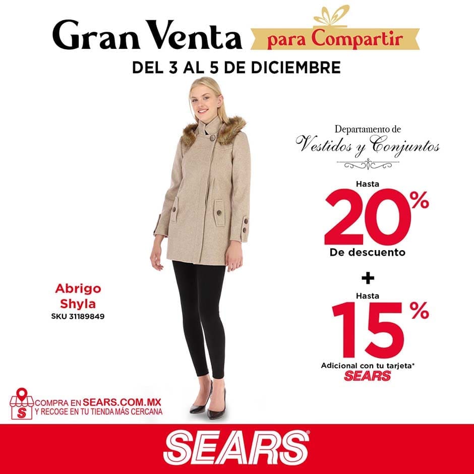 Gran Venta de Navidad Sears del 3 al 5 de diciembre 2021 1