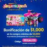 Promoción Juguetilandia Walmart Cupón $1,000 de descuento