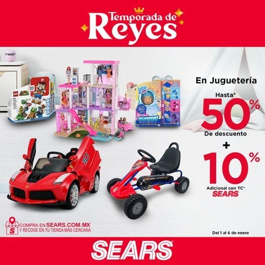 Ofertas Sears Reyes Magos 2022: 3×2 en ropa y 50% en juguetes 1