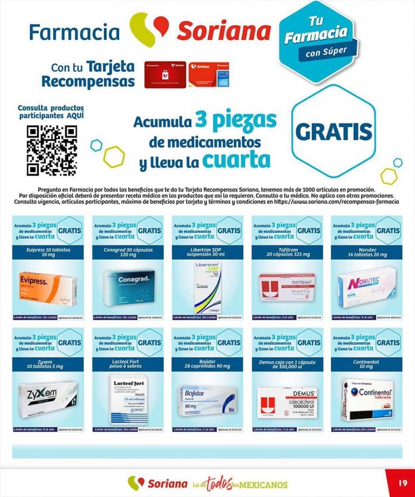 Folleto Soriana ofertas de farmacia y salud 1 al 31 de enero 2022 19
