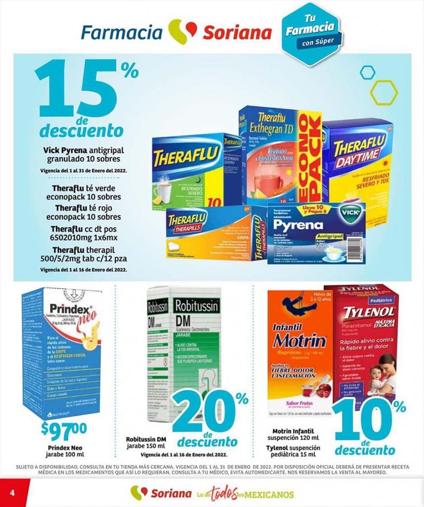 Folleto Soriana ofertas de farmacia y salud 1 al 31 de enero 2022 4