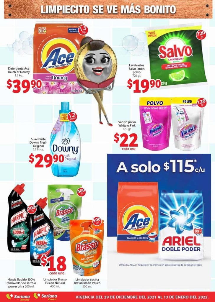Folleto Soriana Mercado ofertas de limpieza al 13 de enero 2022 10