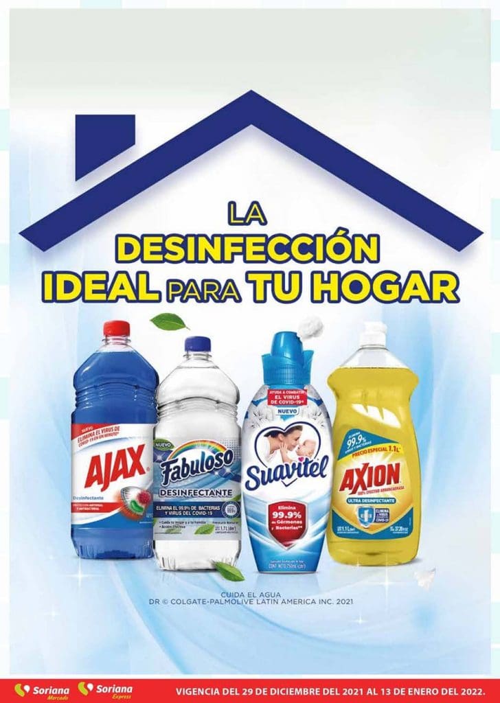 Folleto Soriana Mercado ofertas de limpieza al 13 de enero 2022 2