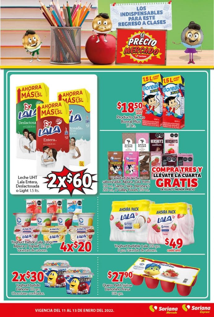 Ofertas Soriana Mercado frutas y verduras 11 y 12 de enero 2021 4