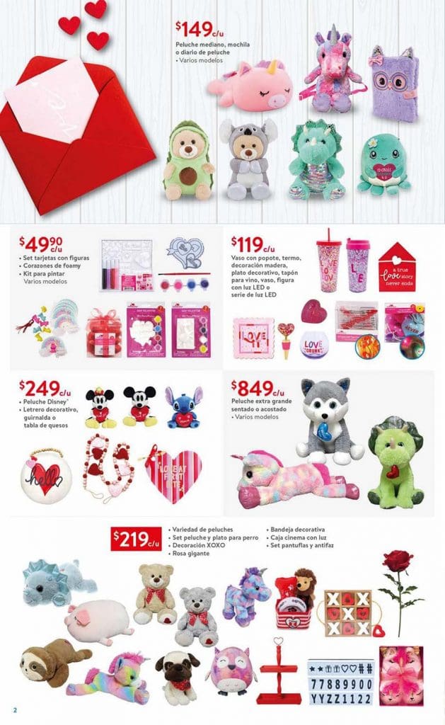 Folleto Walmart ofertas de San Valentín del 1 al 14 de febrero 2022 2