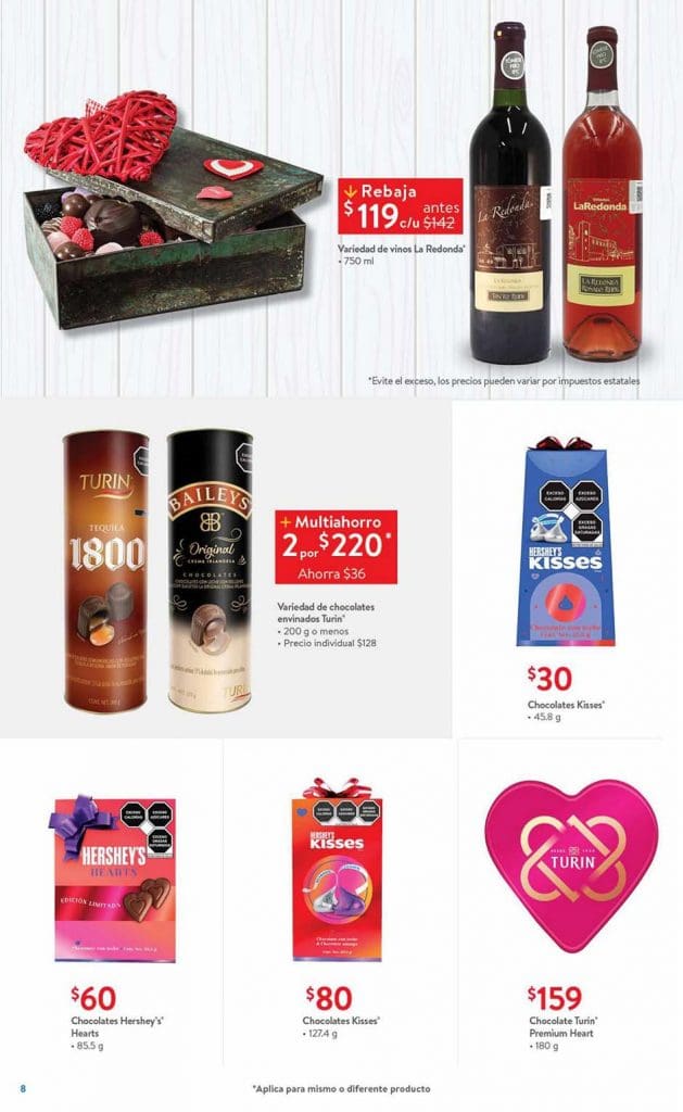 Folleto Walmart ofertas de San Valentín del 1 al 14 de febrero 2022 8