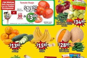 Ofertas Soriana Mercado frutas y verduras 15 y 16 de febrero 2021