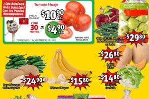 Folleto Soriana Mercado frutas y verduras 1 y 2 de febrero 2022