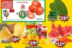 Ofertas Soriana Mercado frutas y verduras 1 y 2 de marzo 2022