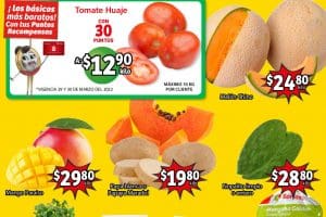 Ofertas Soriana Mercado frutas y verduras 29 y 30 de marzo 2022