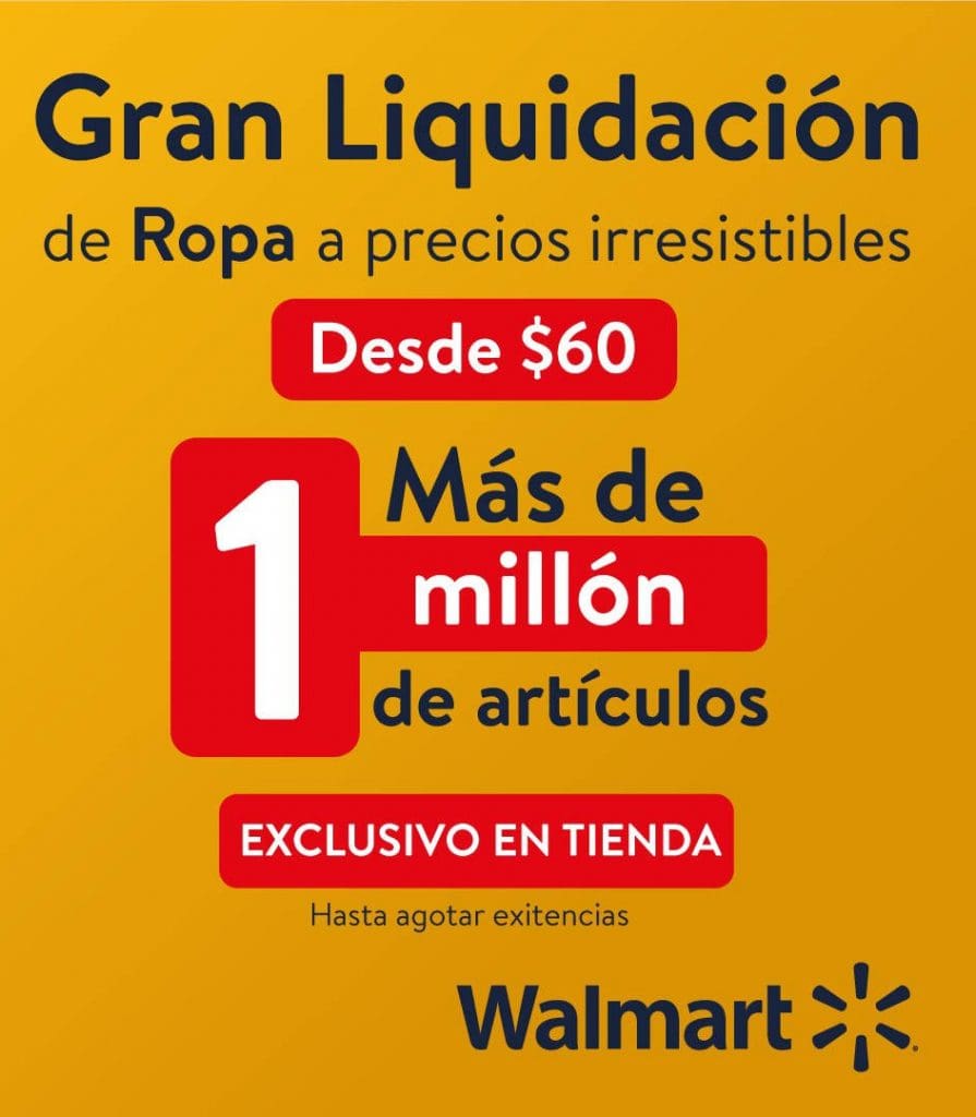 Gran Liquidación Walmart 2022: Precios increíbles en prendas desde $60 5