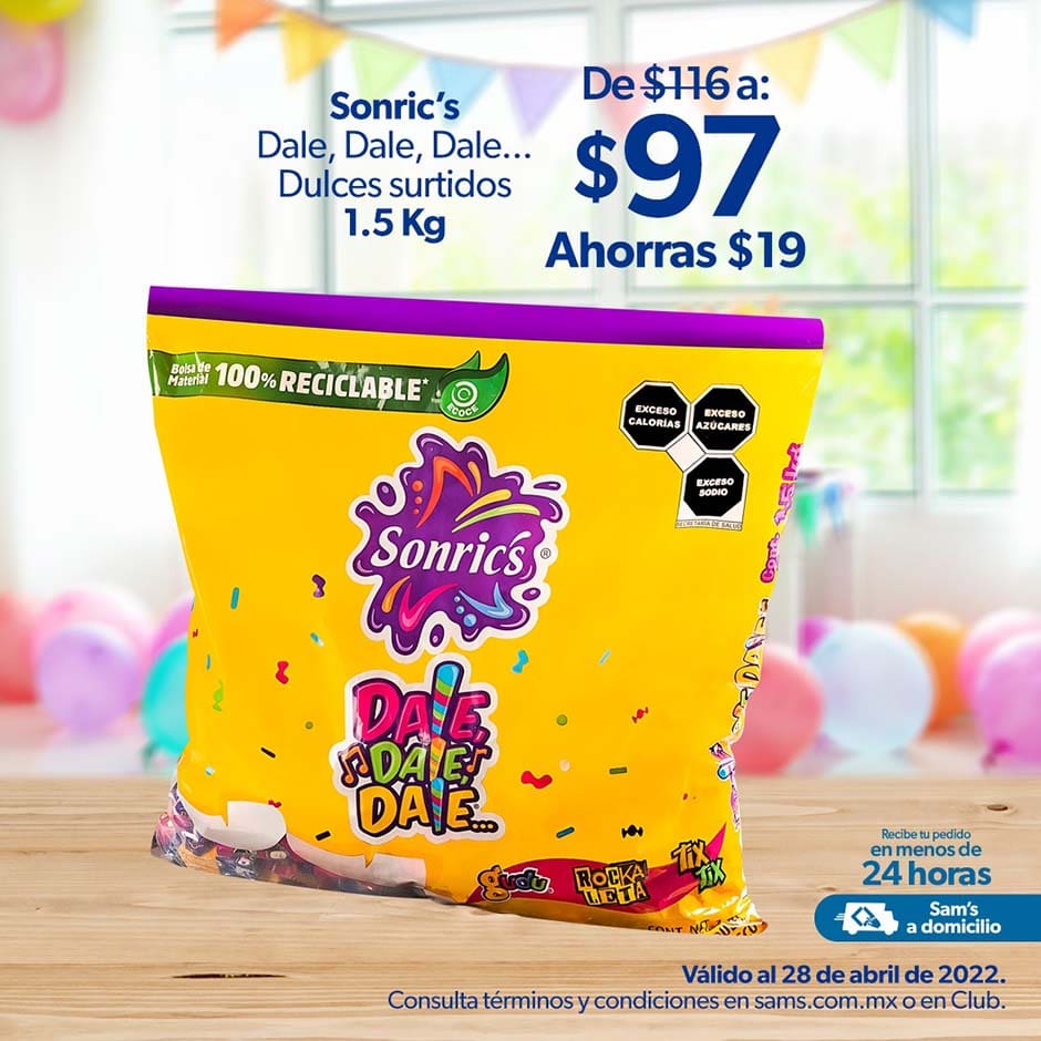 Promociones Sams Club Día del Niño 2022: 6×5 en dulces y mas ofertas 3