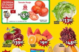 Ofertas Soriana Mercado frutas y verduras 26 y 27 de abril 2022
