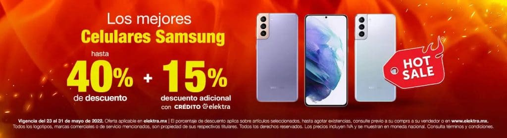 Ofertas Elektra Hot Sale 2022:Hasta 50% de descuento + 15% 2