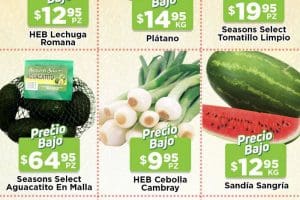 Ofertas HEB frutas y verduras del 24 al 30 de mayo 2022
