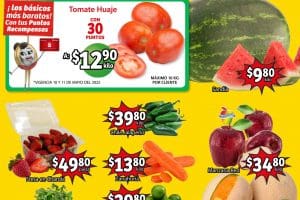Frutas y Verduras Soriana Mercado 10 y 11 de mayo 2022