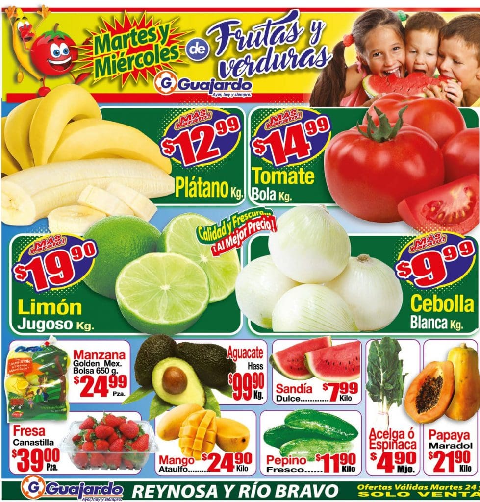 Frutas y verduras Súper Guajardo 24 y 25 de mayo 2022 1