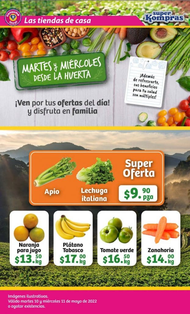 super kompras frutas verduras mayo 10