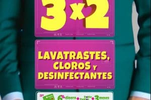 Julio Regalado 2022: 3×2 en lavatrastes, cloros y desinfectantes
