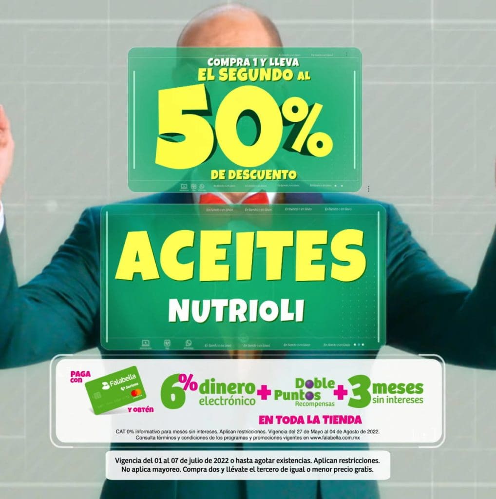 Julio Regalado 2022: Aceites Nutrioli segundo a mitad de precio y 3×2 en semillas 1
