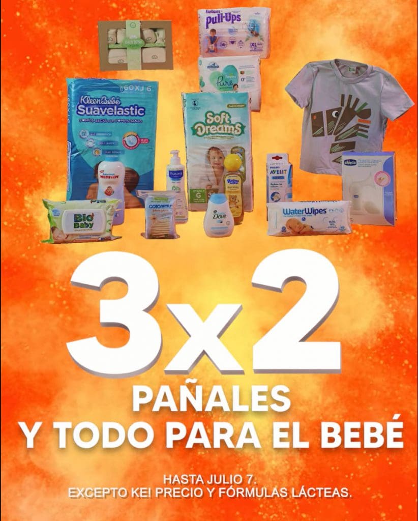 Temporada Naranja 2022: 3x2 en pañales y todo para bebés