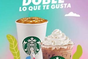 Starbucks: 2×1 en bebidas calientes o frías del 10 al 12 de junio 2022
