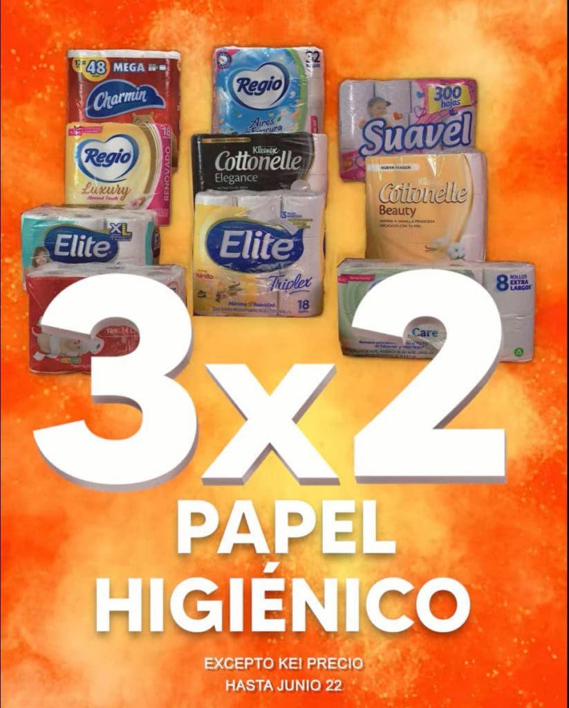 Temporada Naranja 2022: 3×2 en papel higiénico
