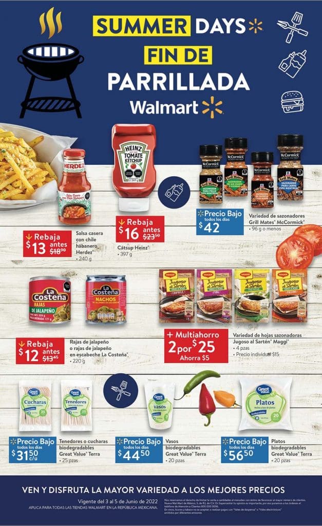Ofertas Walmart carnes frutas y verduras del 3 al 5 de junio 2022 4
