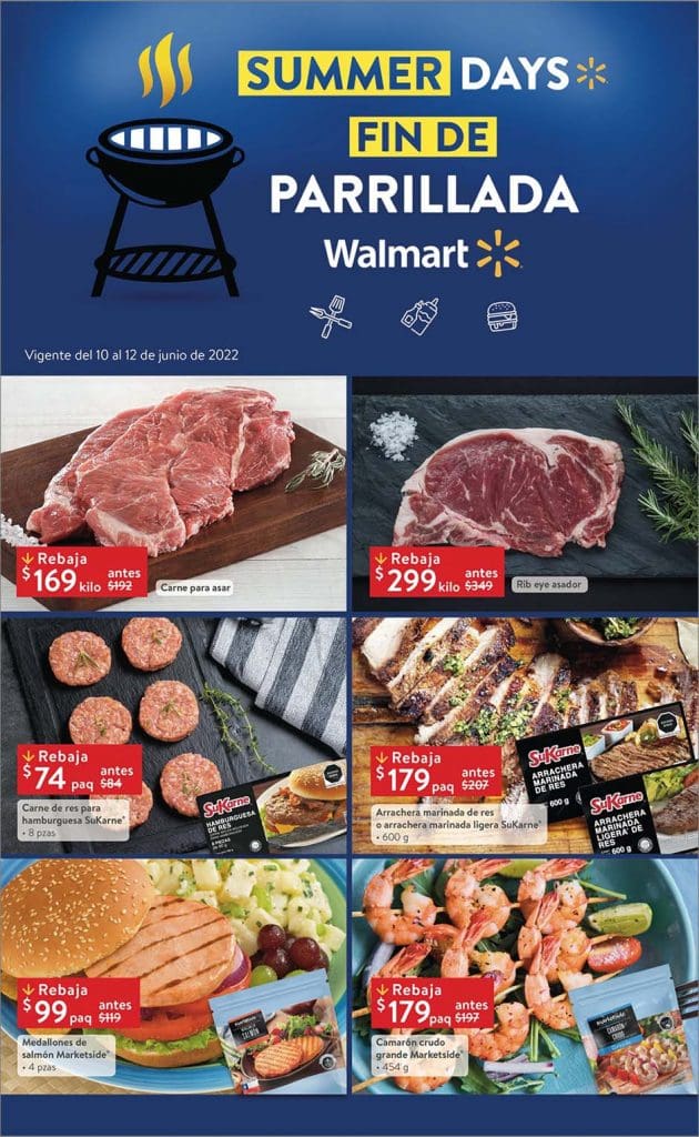 Ofertas Walmart carnes frutas y verduras del 10 al 12 de junio 2022 1