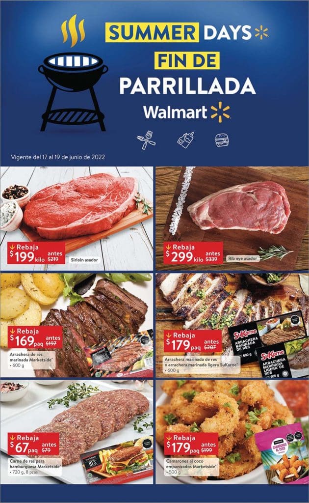 Ofertas Walmart carnes frutas y verduras 17 al 19 de junio 2022 1