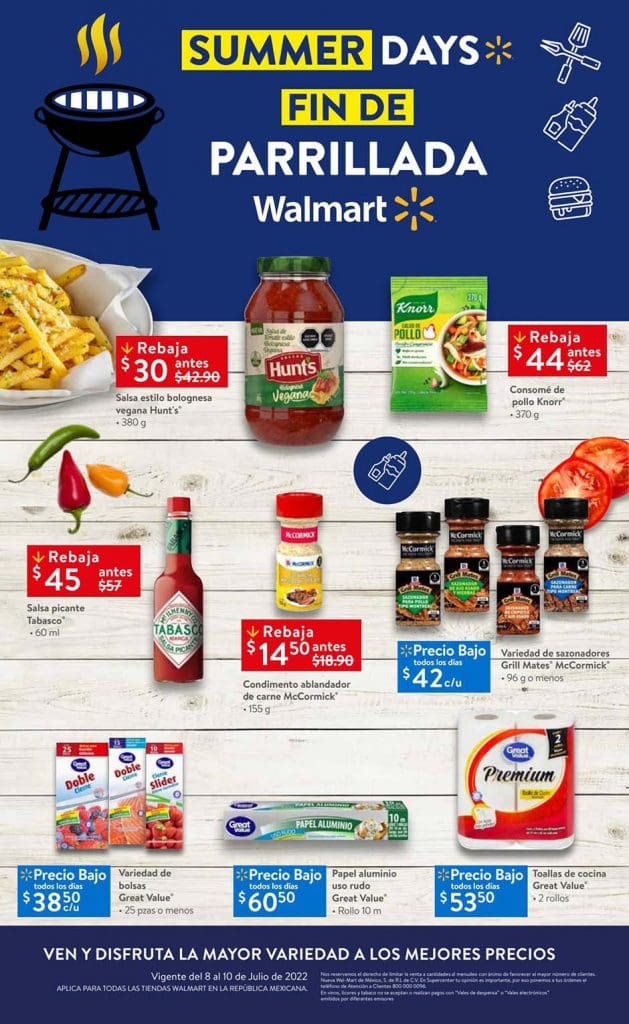 Ofertas Walmart Carnes Frutas y Verduras del 8 al 10 de julio 2022 4