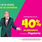 Julio Regalado 2022: 40% de descuento en papelería