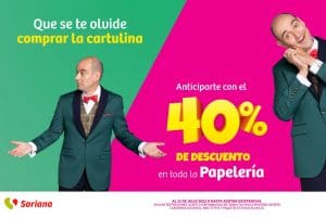 Julio Regalado 2022 Soriana: 40% de descuento en papelería