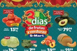 Ofertas S-Mart frutas y verduras del 19 al 21 de julio 2022