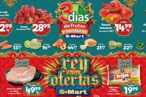 Ofertas S-Mart frutas y verduras del 5 al 7 de julio 2022