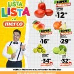 Ofertas Merco frutas y verduras del 9 al 11 de agosto 2022