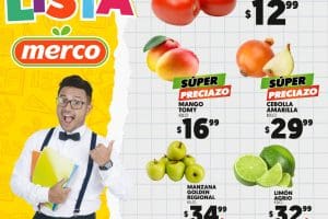 Ofertas Merco frutas y verduras del 9 al 11 de agosto 2022